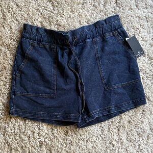 NWT Andrew Marc Dark Blue Jean Shorts